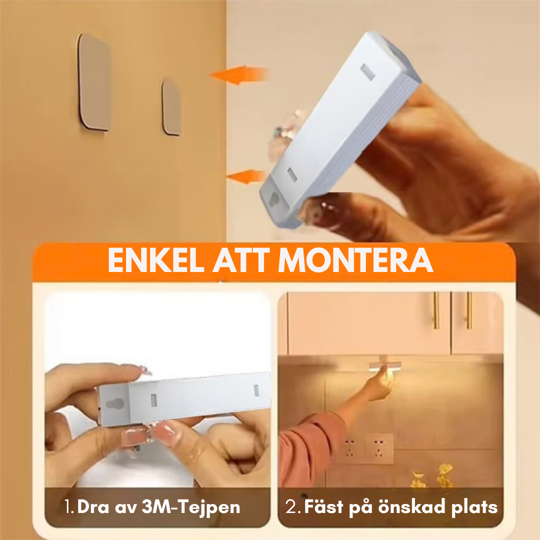 Lumora – Uppladdningsbar Rörelsesensorlampa